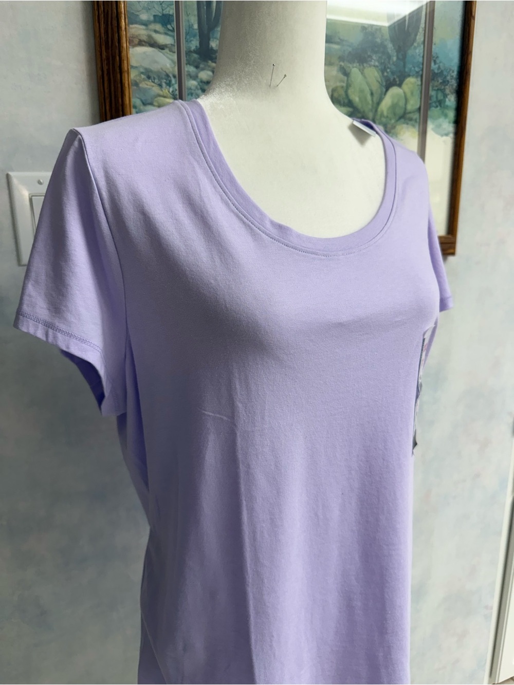 Lilac, Soft, Short Sleeve Performance Tee w/Stretch 1/$10 or 2/$15 NWT - XXXL - Picture 2 of 10